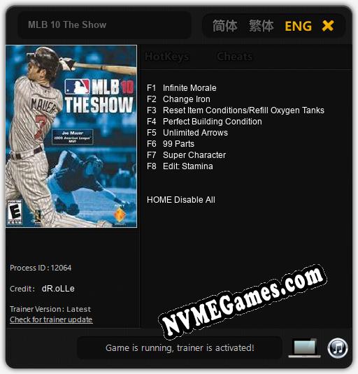 MLB 10 The Show: Treinador (V1.0.13)