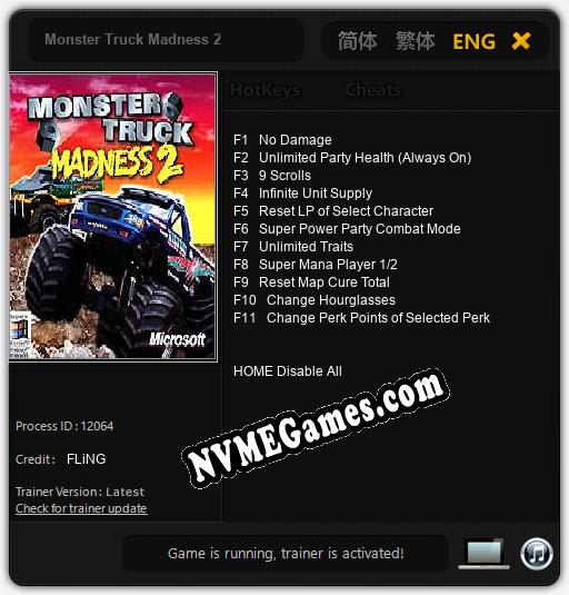 Treinador liberado para Monster Truck Madness 2 [v1.0.4]