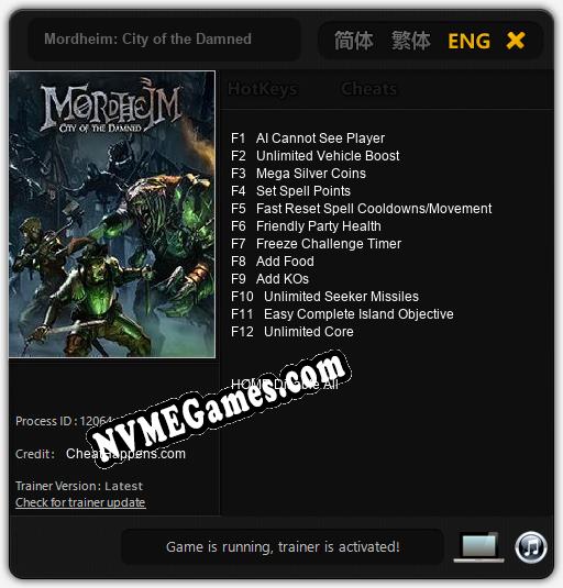 Mordheim: City of the Damned: Cheats, Trainer +12 [CheatHappens.com]