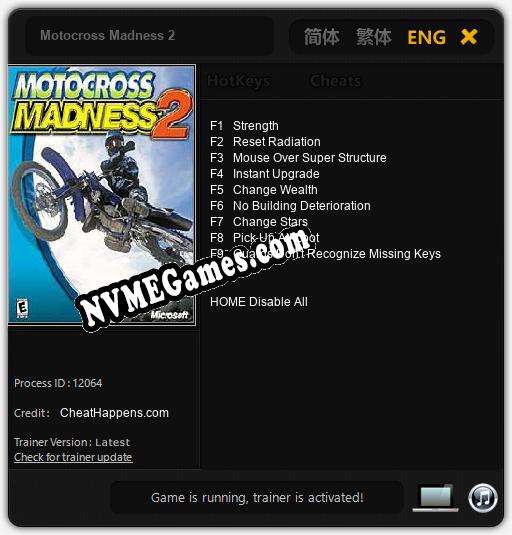 Motocross Madness 2: Treinador (V1.0.99)