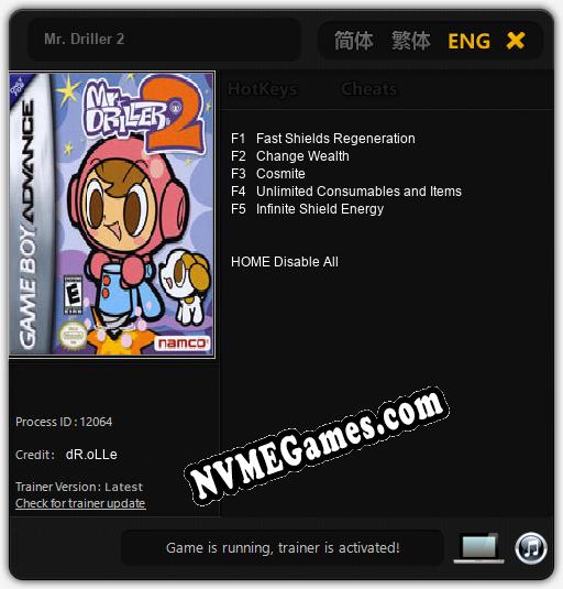 Mr. Driller 2: Trainer +5 [v1.3]