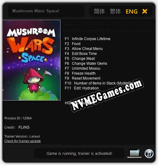 Mushroom Wars: Space!: Cheats, Trainer +11 [FLiNG]