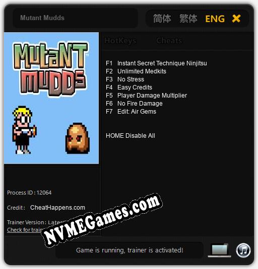 Mutant Mudds: Cheats, Trainer +7 [CheatHappens.com]