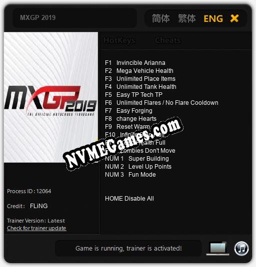 Treinador liberado para MXGP 2019 [v1.0.6]