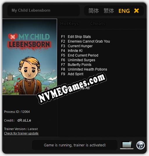 My Child Lebensborn: Trainer +9 [v1.8]