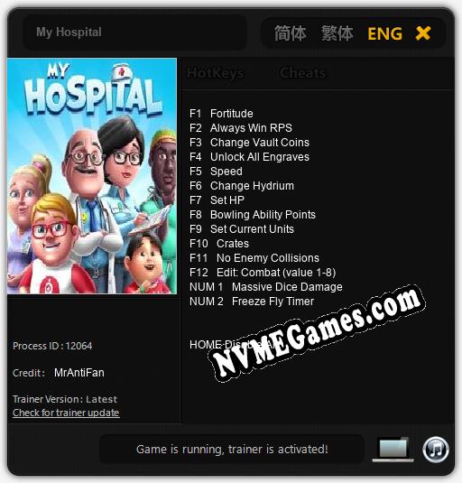 My Hospital: Treinador (V1.0.56)