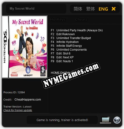 My Secret World: Trainer +9 [v1.6]