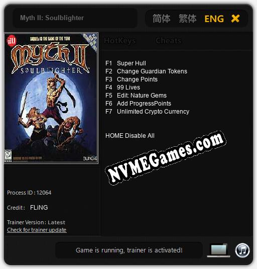 Myth II: Soulblighter: Trainer +7 [v1.8]