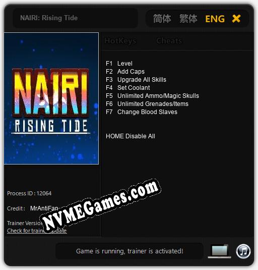 NAIRI: Rising Tide: Trainer +7 [v1.1]