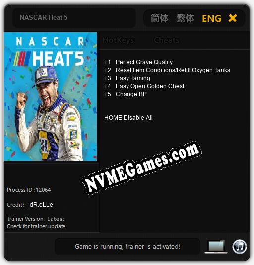 NASCAR Heat 5: Treinador (V1.0.44)