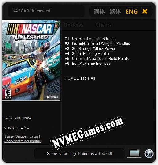 NASCAR Unleashed: Treinador (V1.0.53)