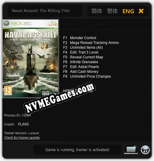 Naval Assault: The Killing Tide: Trainer +9 [v1.9]