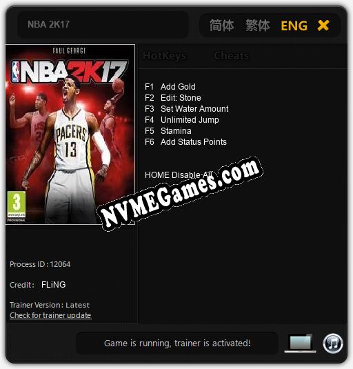 NBA 2K17: Treinador (V1.0.20)