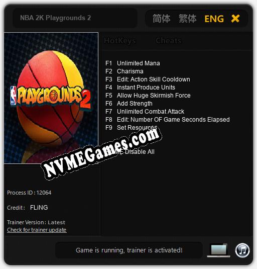 NBA 2K Playgrounds 2: Treinador (V1.0.75)