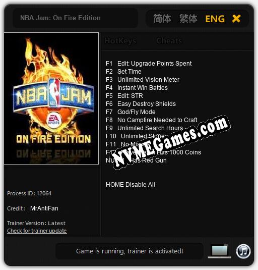 NBA Jam: On Fire Edition: Treinador (V1.0.22)