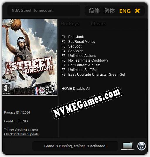 Treinador liberado para NBA Street Homecourt [v1.0.4]