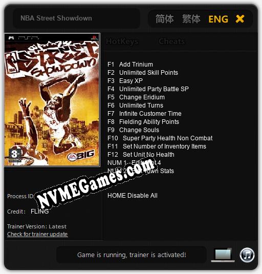 NBA Street Showdown: Cheats, Trainer +14 [FLiNG]