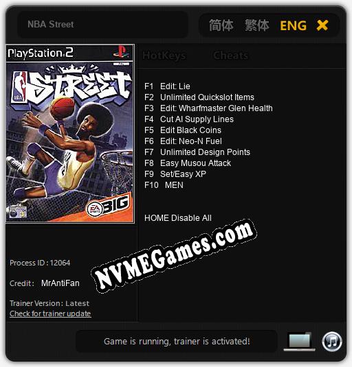 NBA Street: Treinador (V1.0.34)