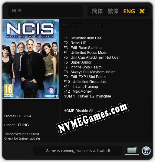 NCIS: Treinador (V1.0.93)