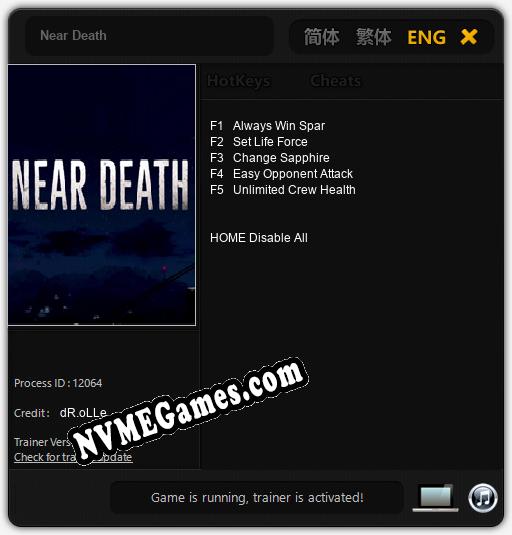 Near Death: Treinador (V1.0.9)