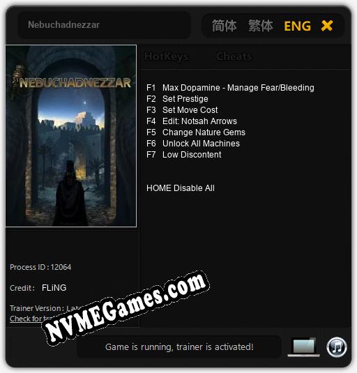 Nebuchadnezzar: Trainer +7 [v1.8]