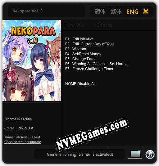 Nekopara Vol. 0: Trainer +7 [v1.4]