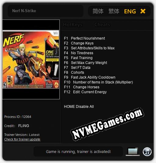 Nerf N-Strike: Cheats, Trainer +12 [FLiNG]