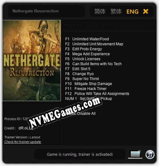 Nethergate Resurrection: Cheats, Trainer +13 [dR.oLLe]