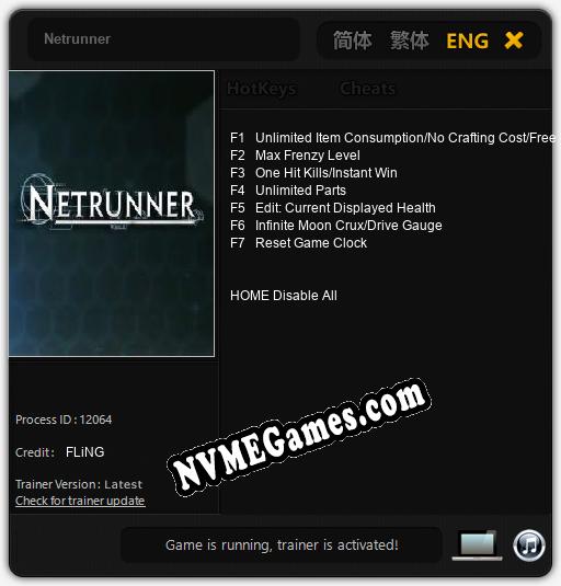 Netrunner: Treinador (V1.0.30)