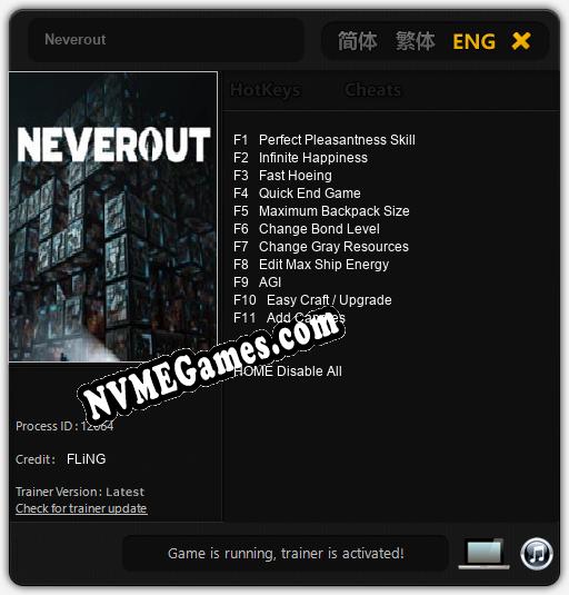 Neverout: Cheats, Trainer +11 [FLiNG]