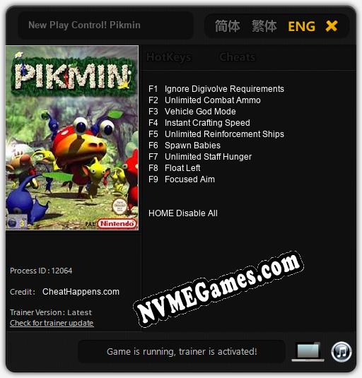 New Play Control! Pikmin: Cheats, Trainer +9 [CheatHappens.com]