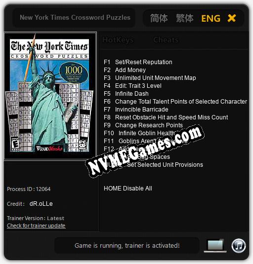 New York Times Crossword Puzzles: Trainer +14 [v1.3]