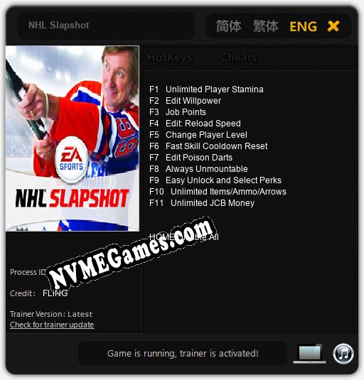 Treinador liberado para NHL Slapshot [v1.0.2]