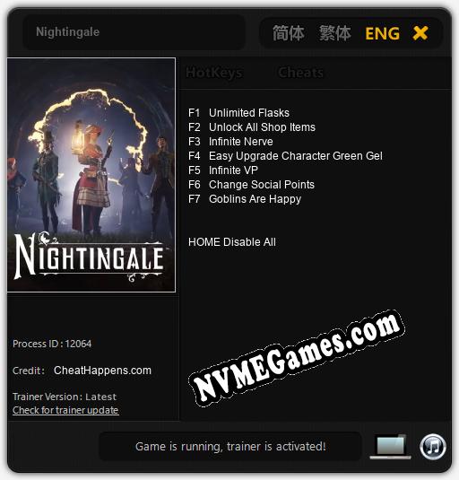 Nightingale: Trainer +7 [v1.5]