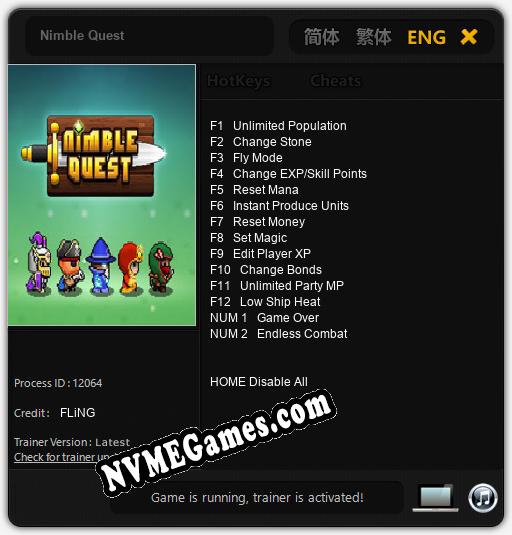 Nimble Quest: Trainer +14 [v1.3]