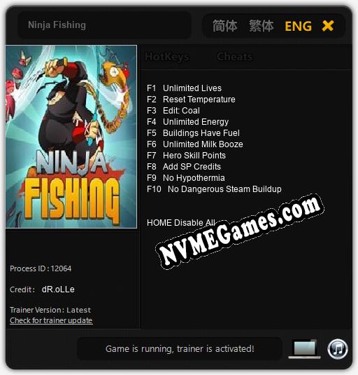 Treinador liberado para Ninja Fishing [v1.0.7]