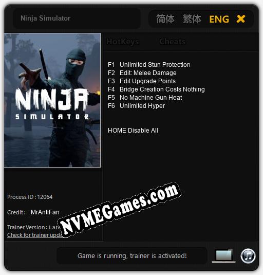 Ninja Simulator: Treinador (V1.0.78)