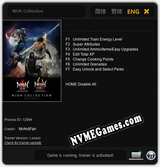 NiOh Collection: Trainer +7 [v1.5]