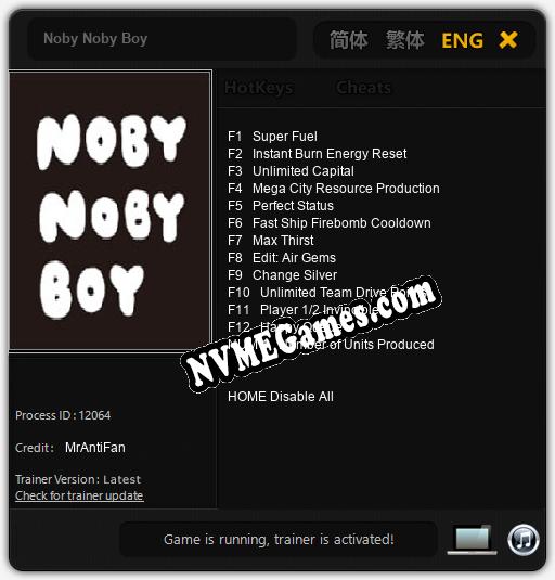 Noby Noby Boy: Treinador (V1.0.27)