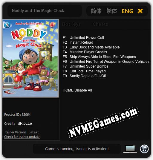 Noddy and The Magic Clock: Treinador (V1.0.9)