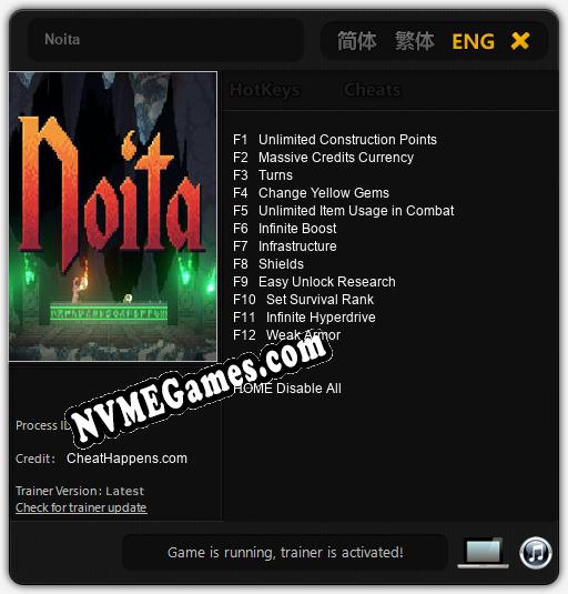 Noita: Trainer +12 [v1.4]