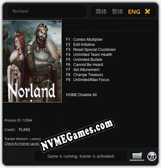 Treinador liberado para Norland [v1.0.2]