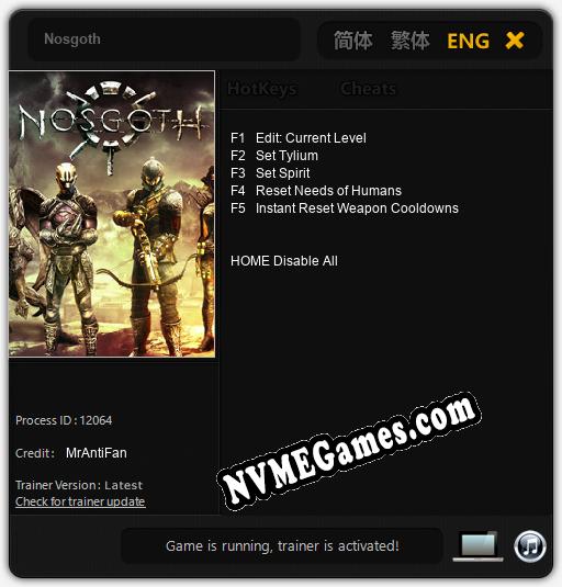 Nosgoth: Cheats, Trainer +5 [MrAntiFan]