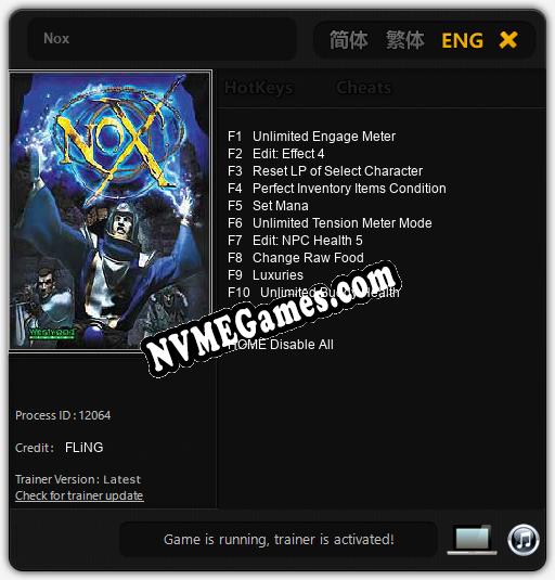 Nox: Trainer +10 [v1.9]