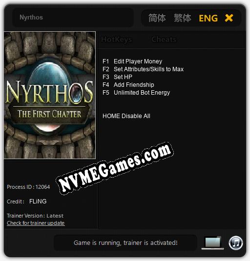 Nyrthos: Cheats, Trainer +5 [FLiNG]