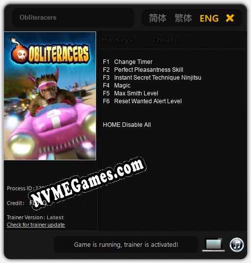 Obliteracers: Cheats, Trainer +6 [FLiNG]