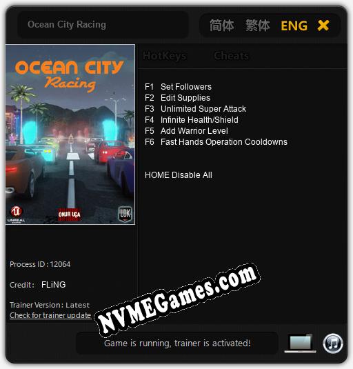 Ocean City Racing: Treinador (V1.0.65)