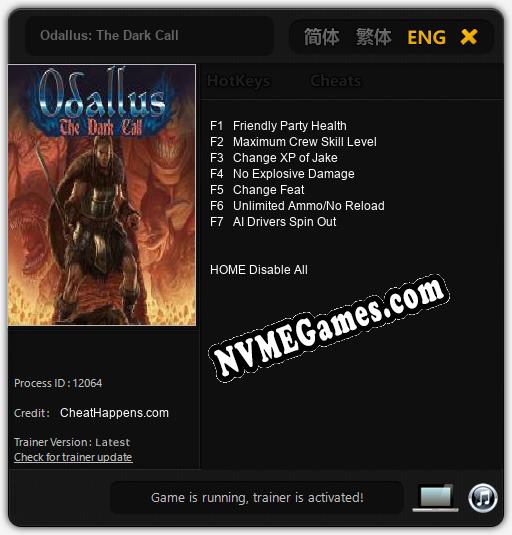 Odallus: The Dark Call: Trainer +7 [v1.6]