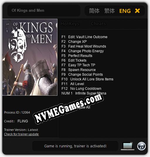 Of Kings and Men: Cheats, Trainer +13 [FLiNG]