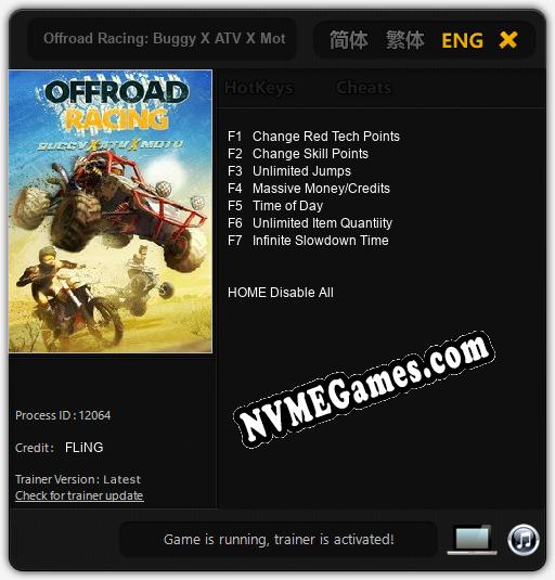 Offroad Racing: Buggy X ATV X Moto: Trainer +7 [v1.2]